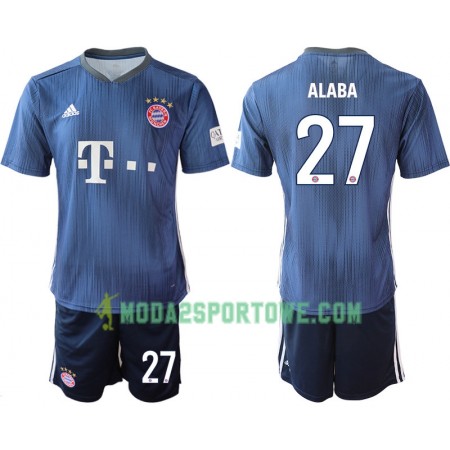 Koszulka Bayern Monachium ALABA 27 Dziecięcy Trzeci Stroje Piłkarskie 2018/19 Krótki Rękaw 